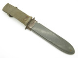 Vintage WWII USN Nord-6531 11.5" Grey Fixed Bayonet Knife Sheath