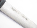 Takeshi Saji Sharkskin Japan Handmade Custom White Steel Damascus Fixed Knife