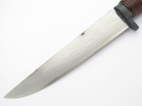 Takeshi Saji Sharkskin Japan Handmade Custom White Steel Damascus Fixed Knife