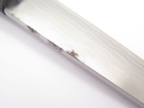Takeshi Saji Sharkskin Japan Handmade Custom White Steel Damascus Fixed Knife
