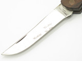 Vtg Explorer Ronze Seki Japan Wood Folding Hunter Lockback Knife Parker Sheath