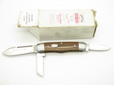 Vtg Queen Schatt & Morgan 63 Rail Splitter Amber Bone Folding Pocket Knife