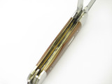 Vtg Queen Schatt & Morgan 63 Rail Splitter Amber Bone Folding Pocket Knife