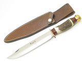 Vtg Rigid RG39 Rostfrei Italy Stag Hunting Fixed 8.25" Blade Knife