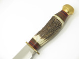 Vtg Rigid RG39 Rostfrei Italy Stag Hunting Fixed 8.25" Blade Knife