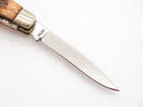 Vtg 1980s Browning 341 Seki Japan AUS-8A Bone Folding Stockman Pocket Knife
