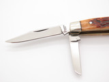 Vtg Browning 341 Imai Seki Japan Bone AUS-8A Folding Stockman Pocket Knife Gappy