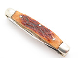Vtg Browning 341 Imai Seki Japan Bone AUS-8A Folding Stockman Pocket Knife Gappy