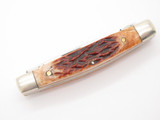 Vtg Browning 341 Imai Seki Japan Bone AUS-8A Folding Stockman Pocket Knife Gappy
