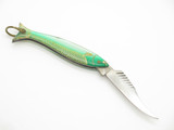 Vintage 1950s Yasuo Imai Seki Japan Green Fish 3" Folding Pocket Knife