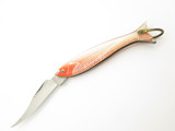 Vintage 1950s Yasuo Imai Seki Japan Orange Fish 3" Folding Pocket Knife
