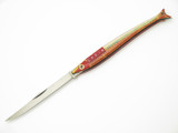 Vintage Yasuo Imai Prototype Seki Japan P-547 Red Fish 5" Folding Pocket Knife