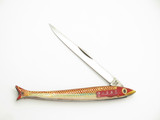 Vintage Yasuo Imai Prototype Seki Japan P-547 Red Fish 5" Folding Pocket Knife