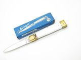 Vintage 1950s MESA Rostfrei Springer Yasuo Imai Seki Japan White Automatic 4.25" Folding Knife