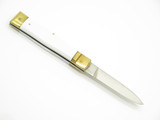 Vintage 1950s MESA Rostfrei Springer Yasuo Imai Seki Japan White Automatic 4.25" Folding Knife