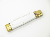 Vintage 1950s MESA Rostfrei Springer Yasuo Imai Seki Japan White Automatic 4.25" Folding Knife