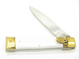 Vintage 1950s MESA Rostfrei Springer Automatic Yasuo Imai Seki Japan White 4.25" Folding Knife