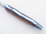 Vtg Seki Cut 160 Burlwood Fixed San Mai VG-10 Hunting Tactical Knife By Hiro