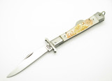 Vintage Yasuo Imai Proto Seki Japan White Matador 5" Swing Guard Folding Knife