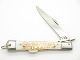 Vintage Yasuo Imai Proto Seki Japan White Matador 5" Swing Guard Folding Knife