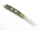 Vintage 1950's Yasuo Imai Automatic Seki Japan Green Matador 4.25" Folding Knife