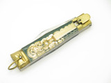 Vintage 1950s Yasuo Imai Automatic Seki Japan Green Matador 4.25" Folding Knife