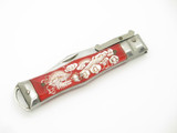 Vintage Yasuo Imai Proto Seki Japan Red Matador 3.87" Swing Guard Folding Knife