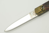 Vintage FES Yasuo Imai Rostfrei Seki Japan Elk 4.25" Automatic Folding Knife