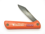 Vintage 1970s Open Road Technicraft Seki Japan Orange 4" Folding Pocket Knife