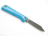 Vintage 1970s Open Road Technicraft Seki Japan Blue 4" Folding Pocket Knife