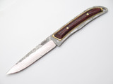 Mcusta 22 Seki Japan Coreless Damascus Slim Platinum Limited Edition Fixed Knife