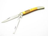 Vtg 1950s Yasuo Imai Proto 616 Seki Japan Yellow 5" Folding Fish Pocket Knife