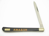 Vintage OMOR #625 Yasuo Amazon Proto Seki Japan Large Black 5.62" Folding Knife