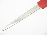 Vtg F-526 Prototype Seki Japan Stainless Red Gentleman 8.75" Desk Letter Opener