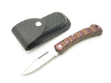 Vintage Fury Seizo Imai 10068 Seki Japan 4.25 Wood Folding Hunter Lockback Knife