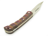 Vintage Fury Seizo Imai 10068 Seki Japan 4.25 Wood Folding Hunter Lockback Knife