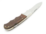Vtg 1970s Rhino Magnum Seizo Imai Seki Japan Folding Hunter 4.5" Lockback Knife