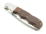 Vtg 1970s Rhino Magnum Seizo Imai Seki Japan Folding Hunter 4.5" Lockback Knife