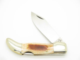 Vintage Olsen OK 157 Imai Seki Japan 4.25" Folding Lockback Pocket Knife Loose