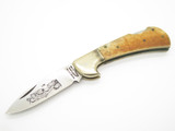 Vtg 1980s Parker Prototype Bears Imai 763 Seki Japan Bone 3.25" Lockback Knife