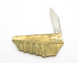 Vtg Seizo Imai Seki Japan 3" Titanic Ship Novelty Brass Folding Knife