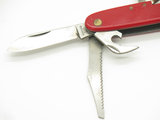 Vtg 1960s Yasuo Imai Prototype Seki Japan 3.62" Red Multi Tool Folding Knife