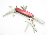 Vtg 1960s Yasuo Imai Proto 614 Seki Japan 3.62" Red Multi Tool Folding Knife