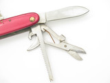 Vtg 1960s Yasuo Imai Proto 614 Seki Japan 3.62" Red Multi Tool Folding Knife