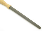 Vintage Stone Sharpening Rod Japan 9.5" Wood Cutlery Kitchen Knife Steel