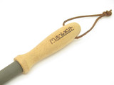 Vintage Stone Sharpening Rod Japan 9.5" Wood Cutlery Kitchen Knife Steel