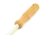 Vtg Ceramic Sharpening Rod Japan 9.75" Wood Cutlery Kitchen Knife Stone