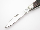 Vtg 1991 Buck 303 Cadet Stockman 3 Blade Folding Pocket Knife Brown Bone