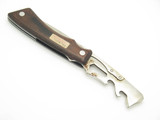 Vintage 1980s Outdoors World Seki Japan Folding Rotating Fixed Knife Tool (Rust)