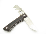 Vintage 1980s Outdoors World Seki Japan Folding Rotating Fixed Knife Tool (Rust)